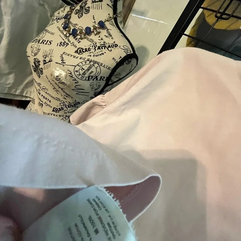 J. Crew Light Pink Blouse with Puff Sleeves